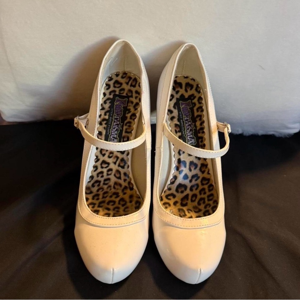 Elegant Cream Mary Jane Heels